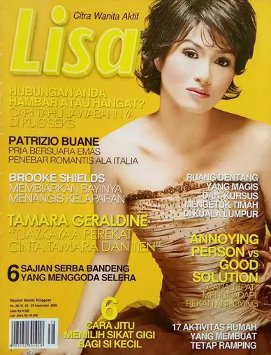 potret lawas tanara geraldine jadi cover majalah © berbagai sumber