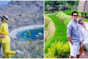 9 Cara Syahrini padu padan outfit saat liburan di Labuan Bajo, stylish