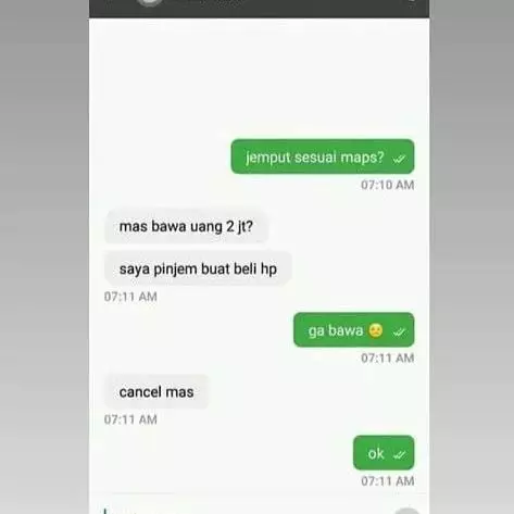 driver ojek online juga bisa cuek © 2021 instagram.com