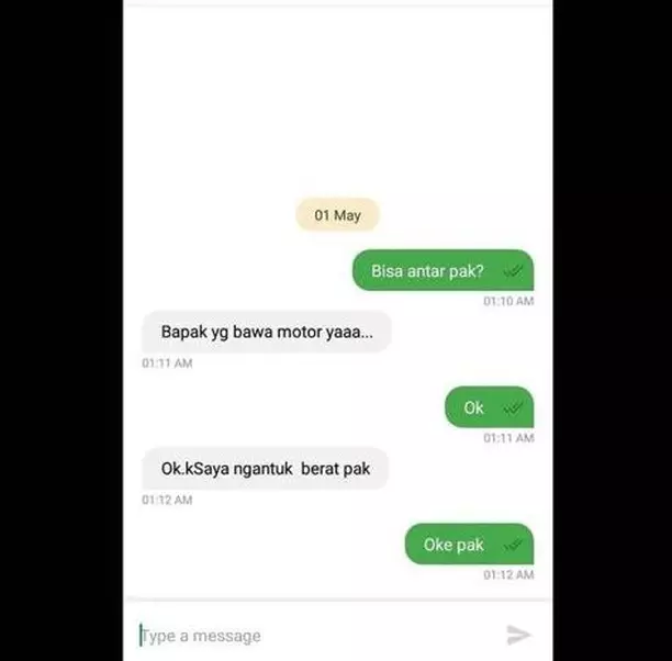 driver ojek online juga bisa cuek © 2021 instagram.com