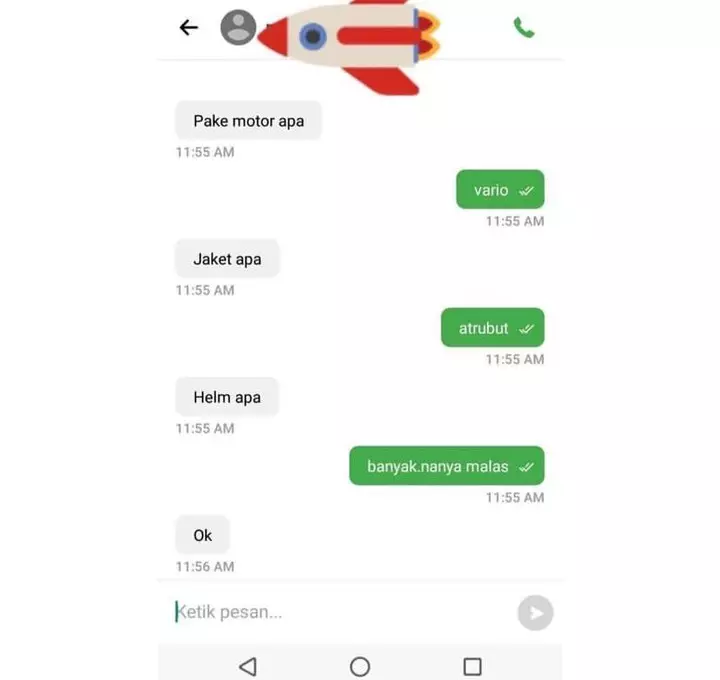 driver ojek online juga bisa cuek © 2021 instagram.com