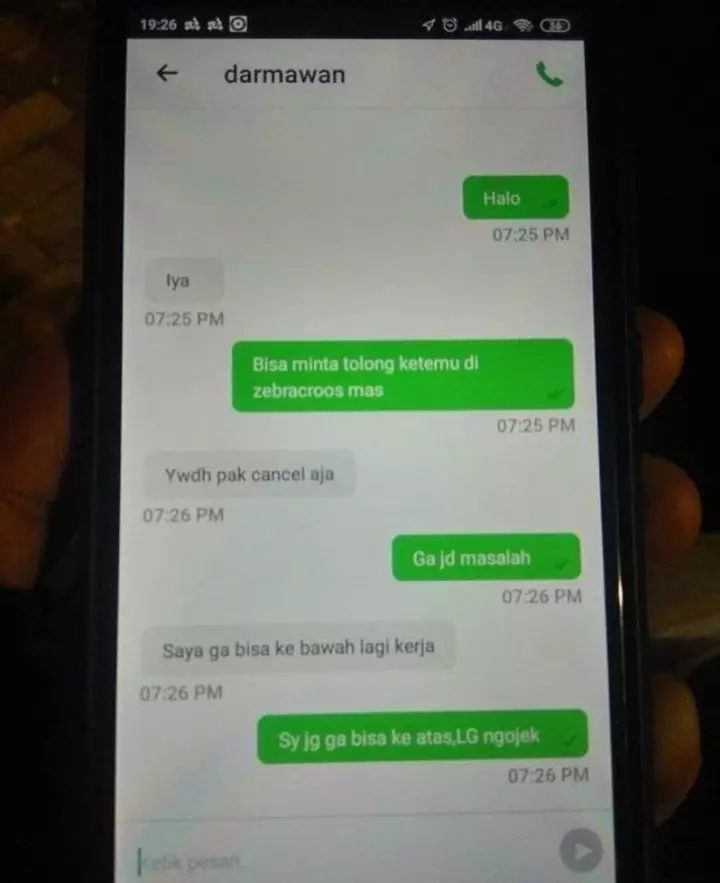 driver ojek online juga bisa cuek © 2021 instagram.com