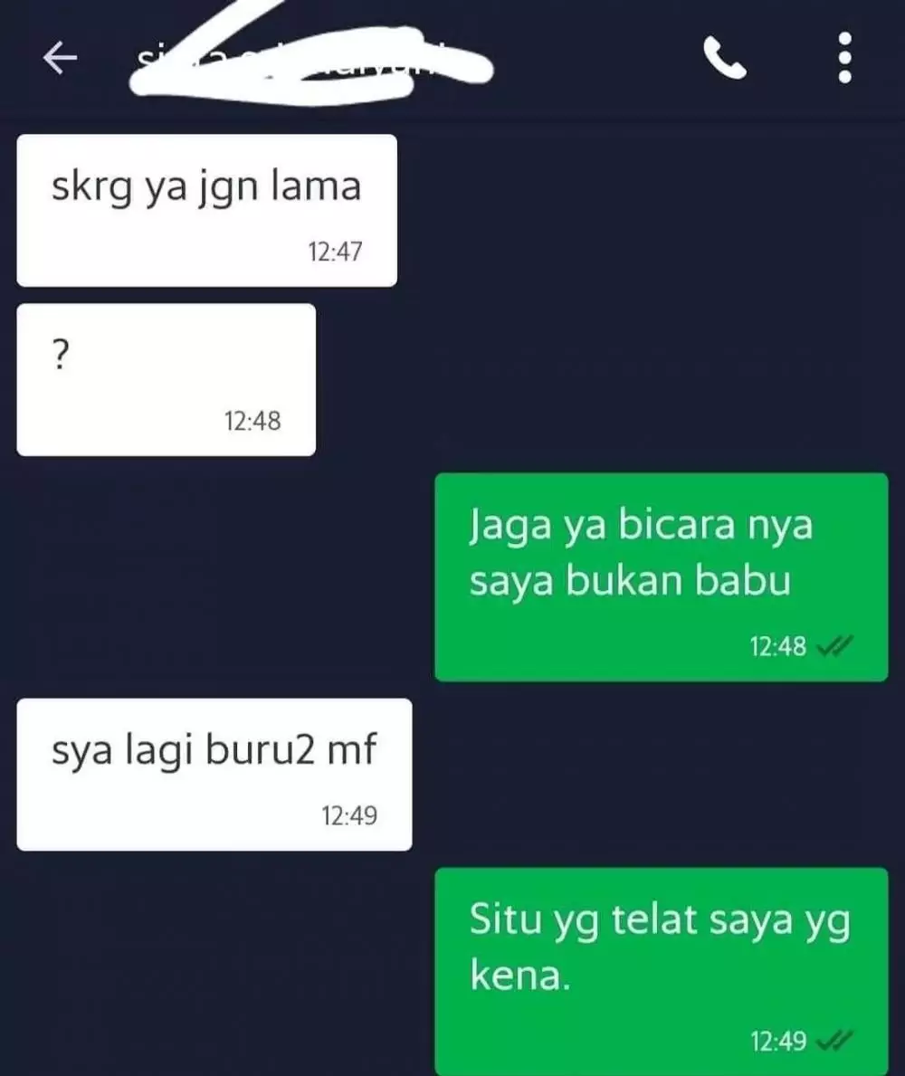 driver ojek online juga bisa cuek © 2021 instagram.com