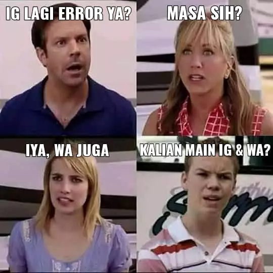 meme ig wa fb down © 2021 Twitter