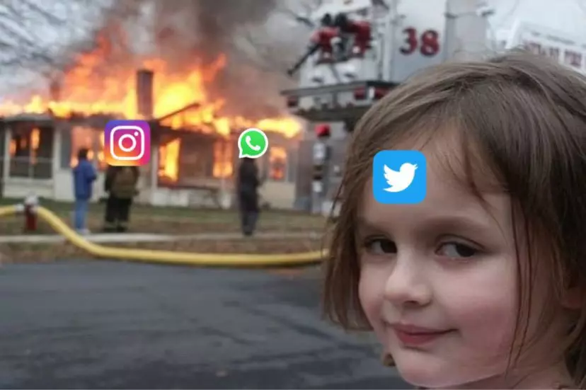 meme ig wa fb down © 2021 Twitter