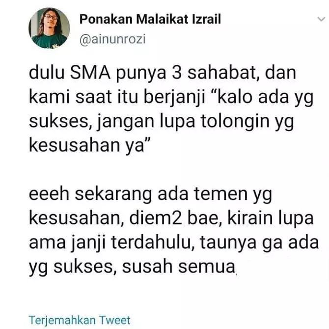 orang bikin status di medsos lucu dan ngeselin banget © 2021 instagram.com