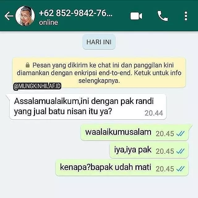 rekomendasi barang dari temen malah bikin bingung © 2021 instagram.com