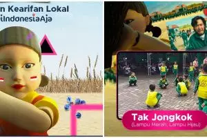 3 Permainan Squid Game versi kearifan lokal Indonesia, bikin nostalgia