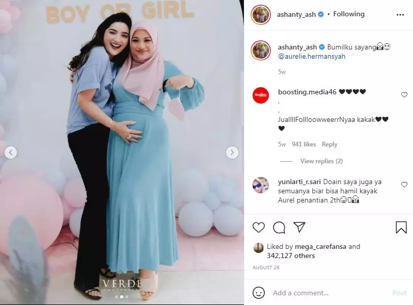 reaksi Ashanty melihat USG Aurel Instagram reaksi Ashanty melihat USG Aurel Instagram
