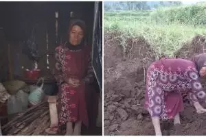 Kisah nenek Wasmah, hidup sebatang kara di gubuk tambalan plastik