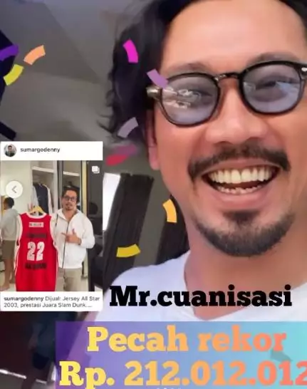 denny sumargo lelang jersey © instagram
