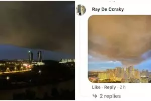 Gumpalan awan hitam gemparkan warga Malaysia, intip penampakannya