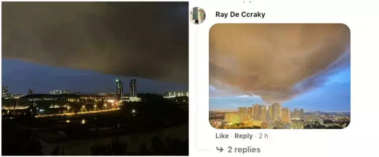 Gumpalan awan hitam gemparkan warga Malaysia, intip penampakannya