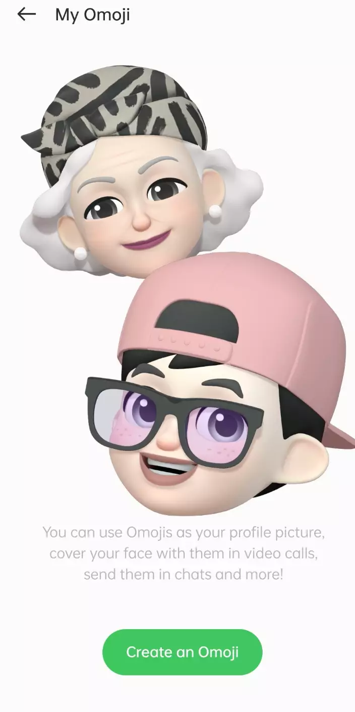 Omoji versi Beta di Oppo  © 2021 berbagai sumber