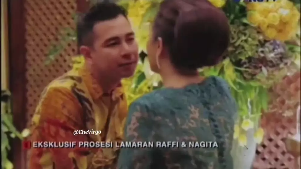 potret lawas lamaran raffi dan nagita © instagram