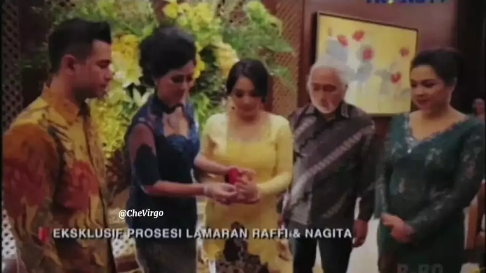 potret lawas lamaran raffi dan nagita © instagram