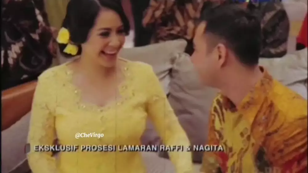 potret lawas lamaran raffi dan nagita © instagram