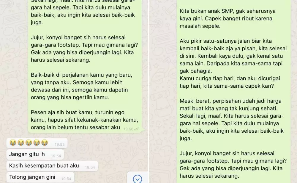 cerita putus cinta karena footstep © 2021 brilio.net