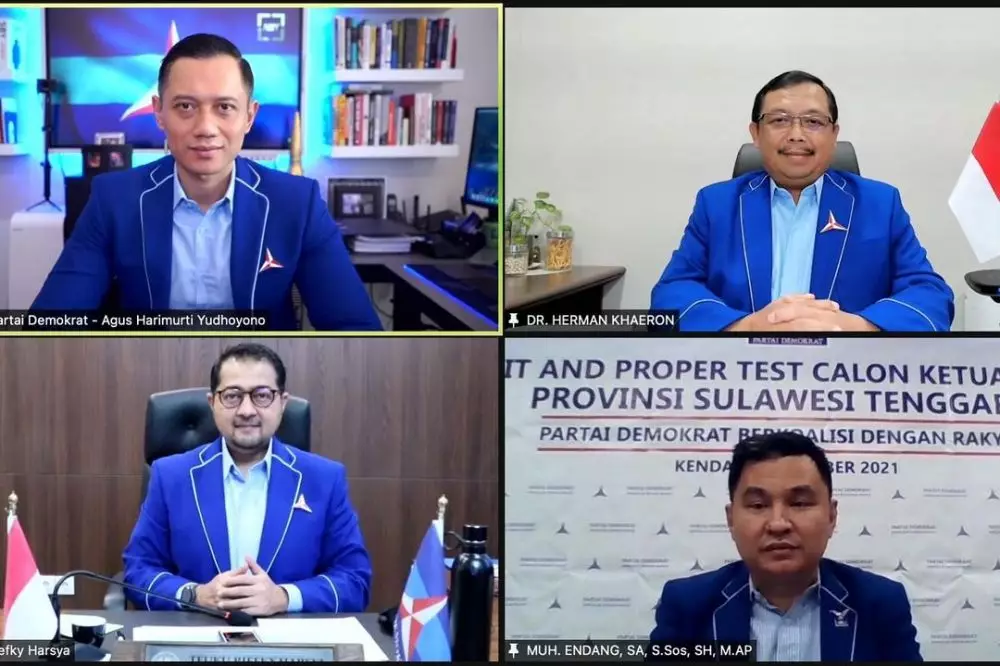 Potret ruang kerja Agus Yudhoyono © Instagram