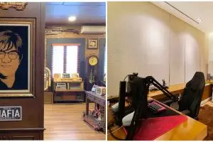 Intip ruang kerja 7 presenter, hadirnya properti antik bikin apik