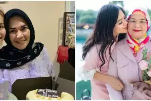 Momen perayaan ultah ibu 7 seleb cantik, Umi Kalsum banjir buket uang