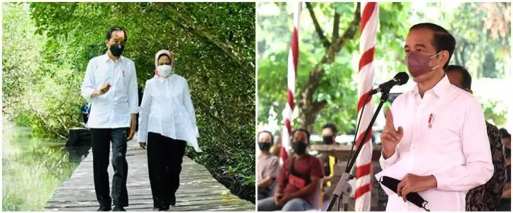 5 Momen keakraban Jokowi dan Sedah Mirah, gowes bareng keliling istana
