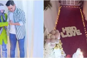 9 Momen Gilang Juragan99 beri kejutan istri, hadiahkan 101.091 mawar
