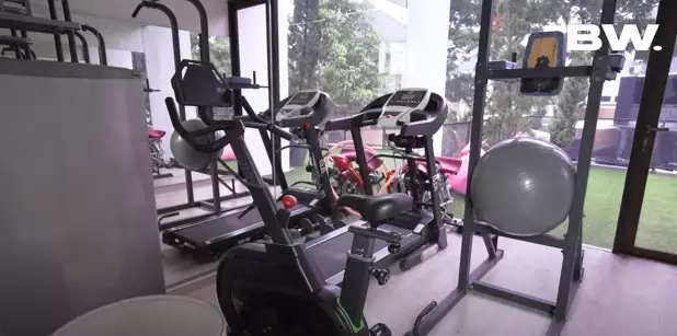 Potret studio gym mini Felicya dan Hito © YouTube
