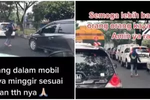 Aksi wanita bantu buka jalan untuk ambulans saat macet ini bikin kagum