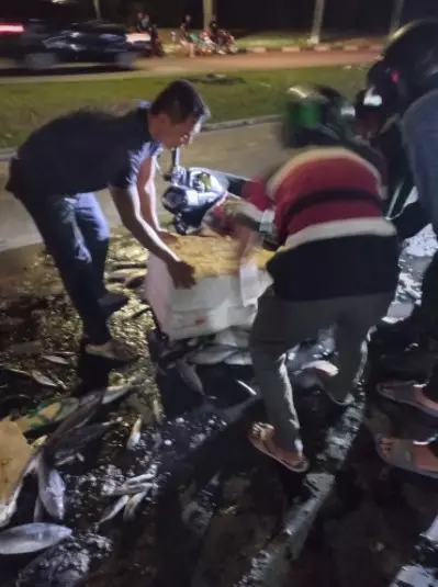 Curhatan pilu pedagang jadi korban tabrak lari © 2021 Twitter