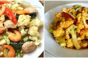 11 Resep tumis kembang kol, solusi masak cepat, sehat, dan enak