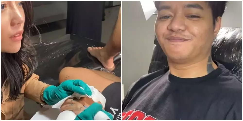 reza arap ditato oleh sang istri © instagram reza arap ditato oleh sang istri © instagram