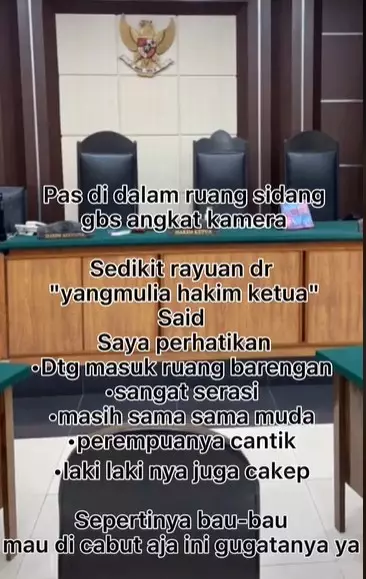 Pasangan putuskan tidak jadi bercerai setelah dengar hakim bilang ini © 2021 TikTok