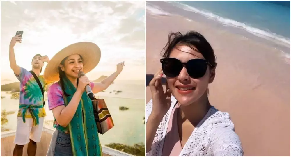 Beda gaya Nagita dan Syahnaz liburan di Labuan Bajo Berbagai sumber 