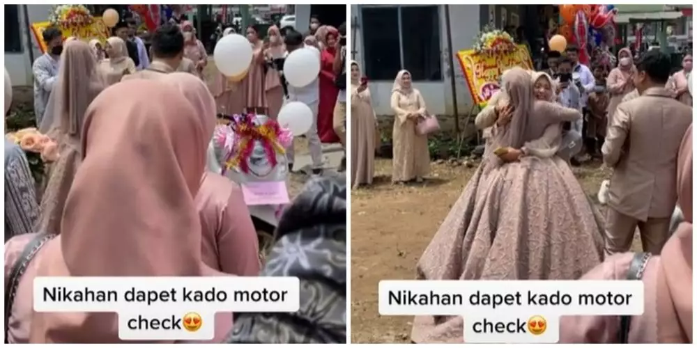 Kado pernikahan super besar © TikTok Kado pernikahan super besar © TikTok