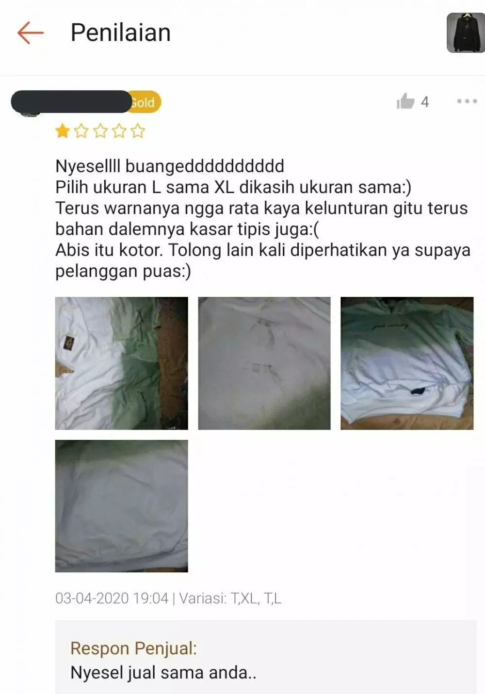 penjual online shop balasin komplain lucu © 2021 instagram.com