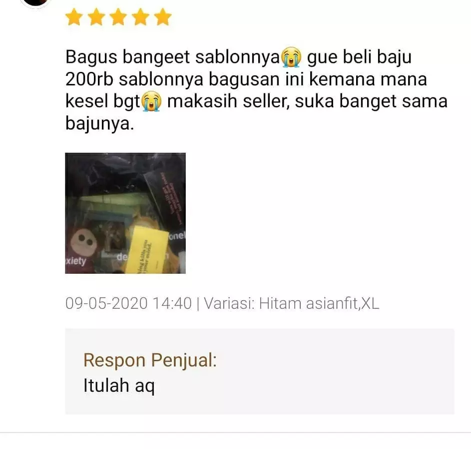 penjual online shop balasin komplain lucu © 2021 instagram.com