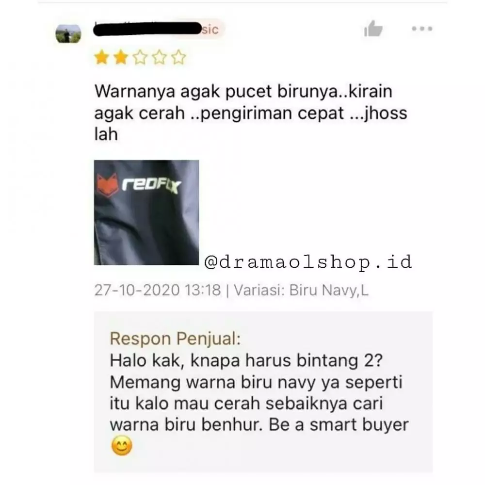 penjual online shop balasin komplain lucu © 2021 instagram.com