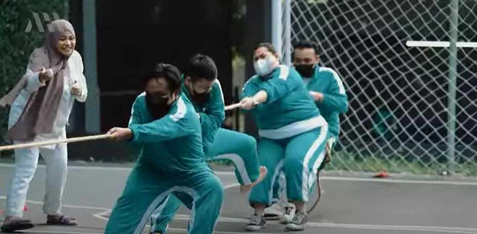 Atta Halilintar remake Squid Game © 2021 brilio.net