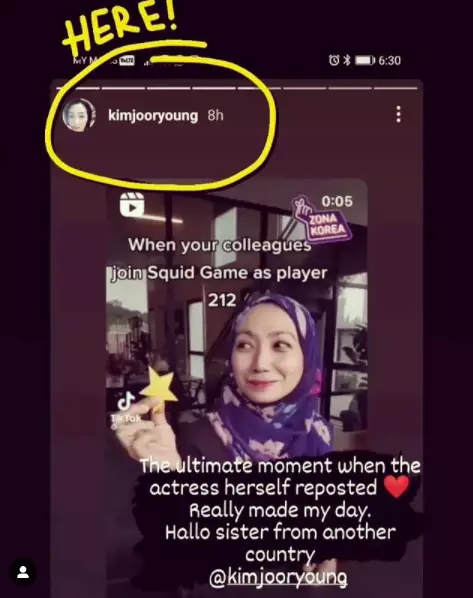 Viral hijaber asal Malaysia mirip pemain 212 di Squid Game TikTok