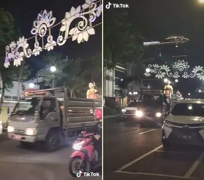 boneka Squid Game di Surabaya diangkut © 2021 brilio.net