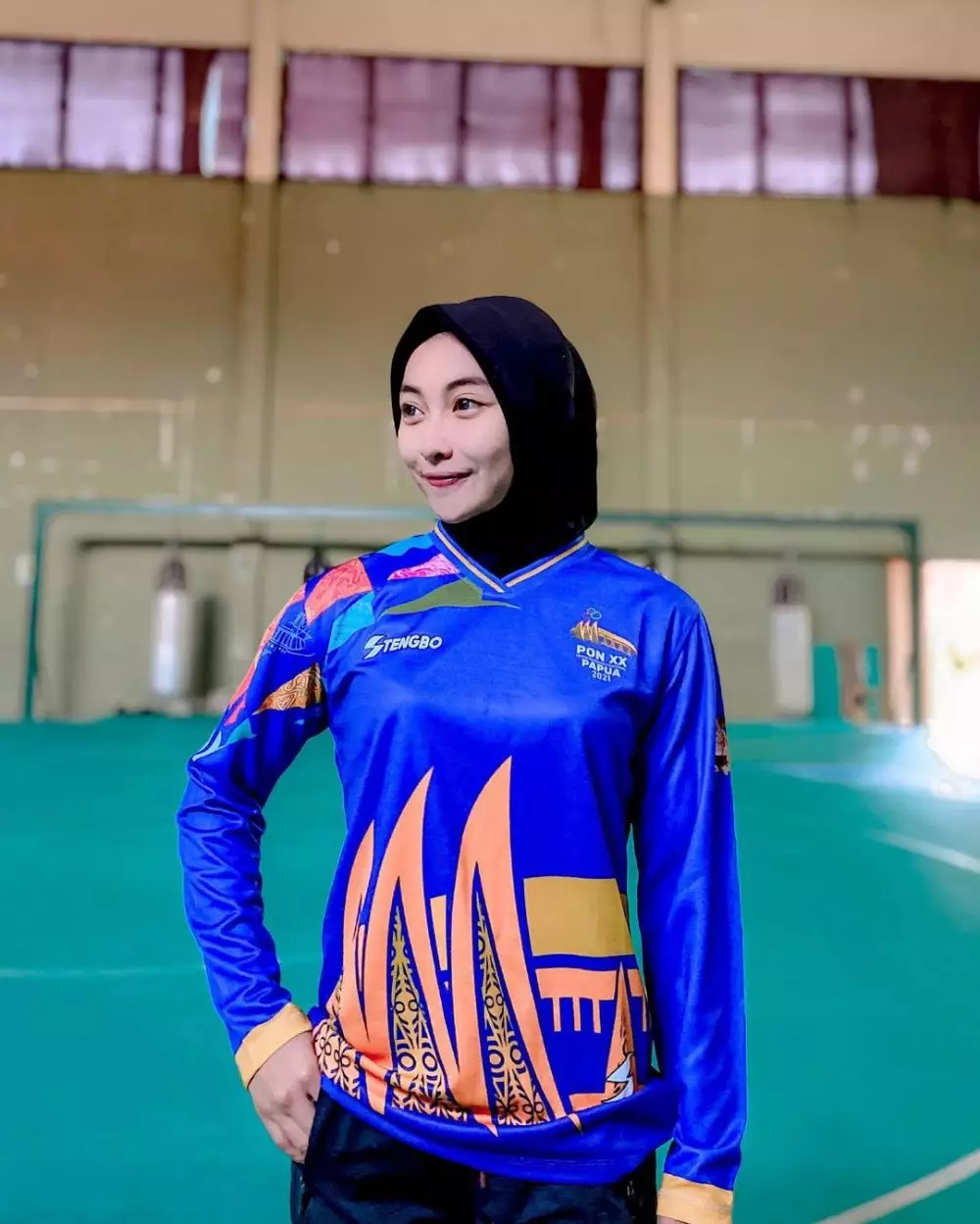 Momen atlet pencak silat hamil saat bertanding © Istimewa