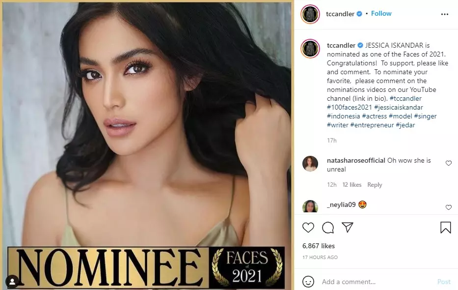 Jessica Iskandar masuk nominasi wanita tercantik di dunia © berbagai sumber