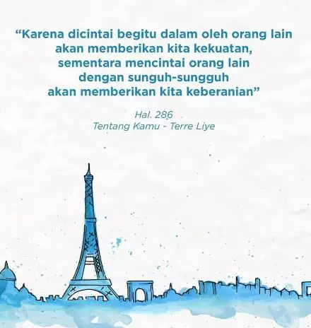 Kata-kata cinta dari kutipan novel © berbagai sumber