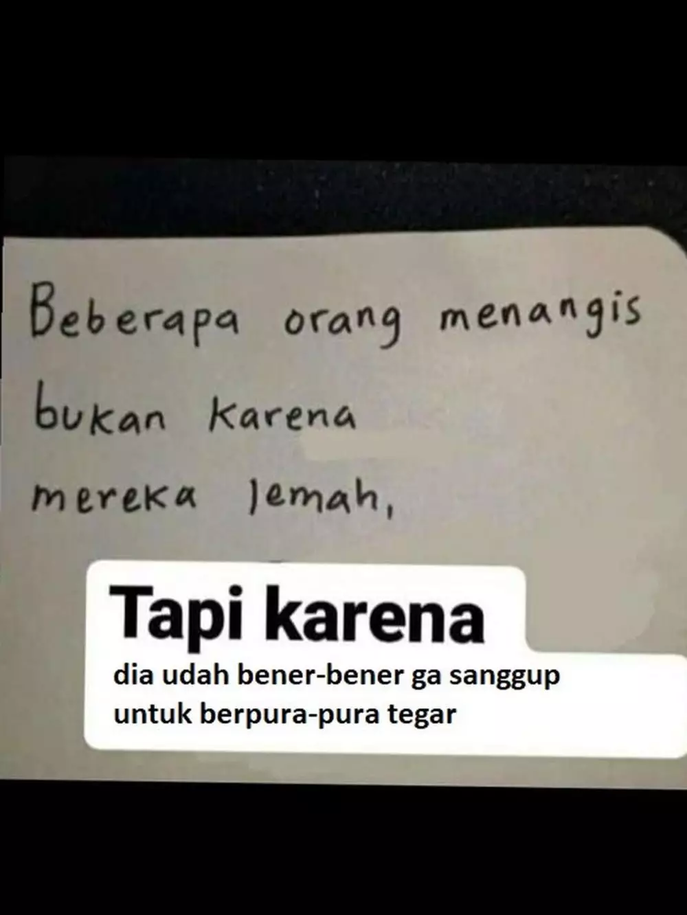 tulisan lucu alasan menangis © 2021 Twitter