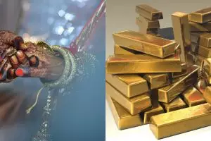 Viral pengantin wanita pakai emas 60 kilogram, susah gerak