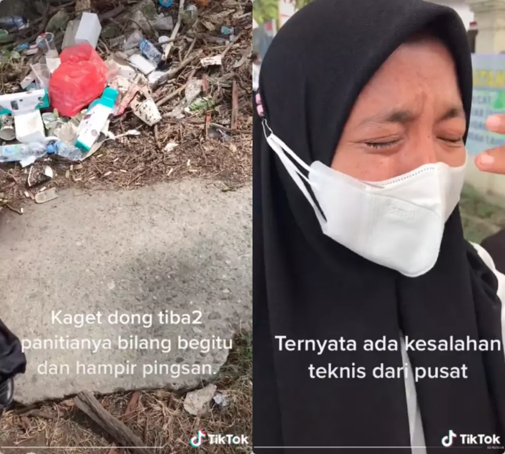tangis haru wanita lolos tes cpns © 2021 TikTok