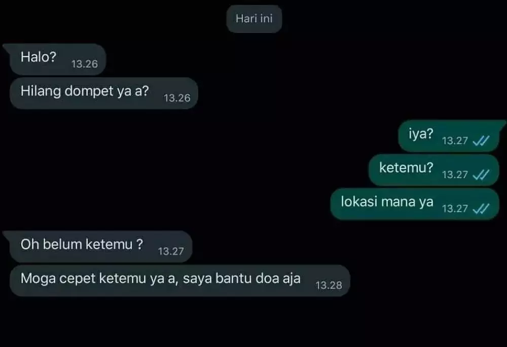 udah di-chat kirain mau dibantu © 2021 instagram.com