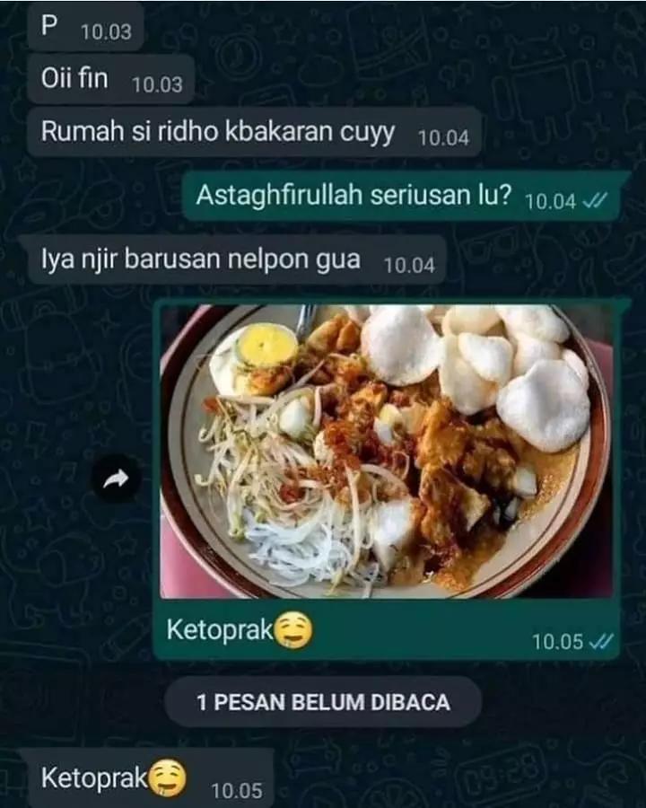 udah di-chat kirain mau dibantu © 2021 instagram.com