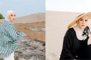 6 Tips padu padan outfit harian agar keren dipotret ala Zaskia Mecca